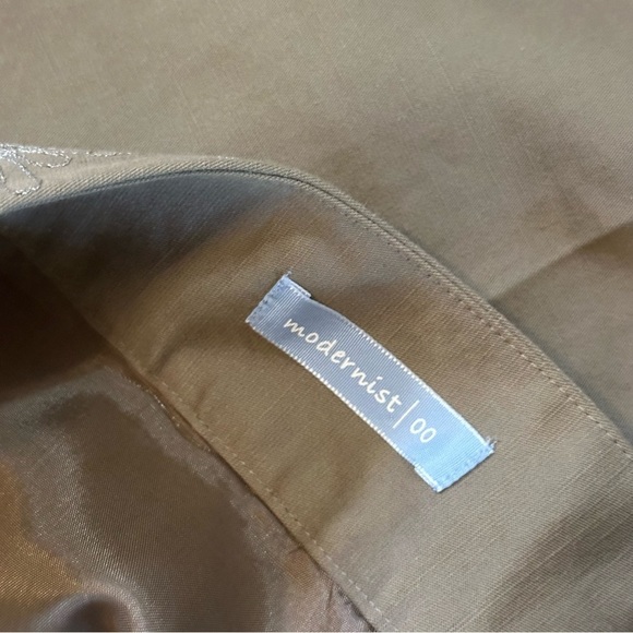 Sigrid Olsen size 6 cotton linen silk business straight leg embroidered pants - Picture 4 of 9